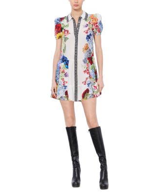 ALICE+OLIVIA ♥ Claire Short Slv Tiered Mini Dress Alice and Olivia Claire Short Sleeved Tiered Dress