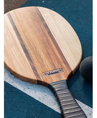 Natural Premium Hardwoods Two Player Patroller Paddle Ball Set