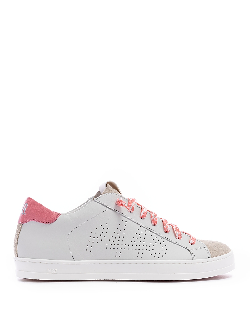 P448 Women's Pink / Purple John Coral Tropical Sneaker In Pink/purple