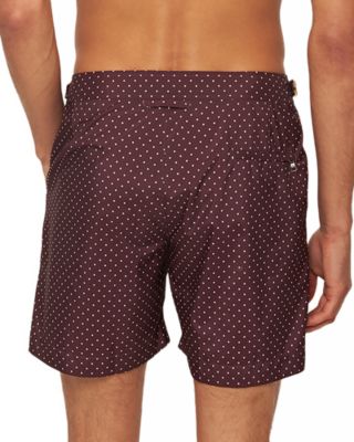 Bulldog Polka Dot 6" Swim Trunks