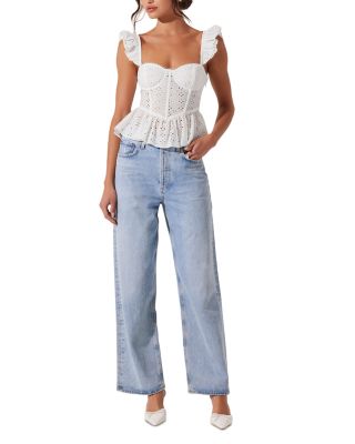 Baylin Bustier Peplum Top