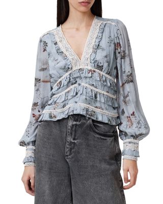 ALLSAINTS - Zora Ruffled Top