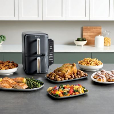DoubleStack 2 Basket 10 Qt Air Fryer With Smart Thermometer