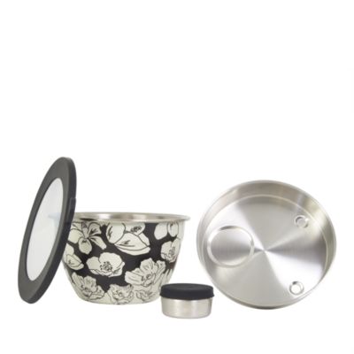 Stainless Steel Salad Bowl Kit, 64 Oz