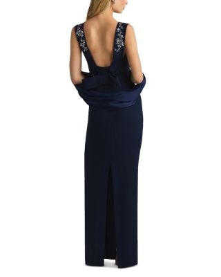 Satin Back Crepe Sequin Scarf