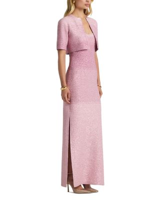 Degrade Stripe Sequin Knit Jacket