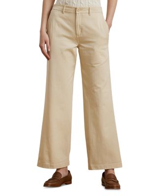 Ralph Lauren - Cotton Twill Wide Leg Pants