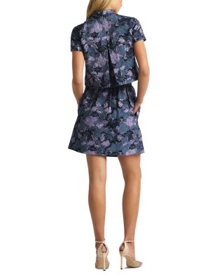 Floral Metallic Skirt