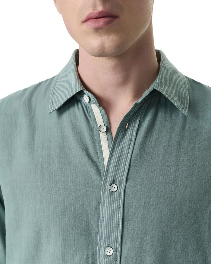 Finch Gauze Stripe Casual Button Down