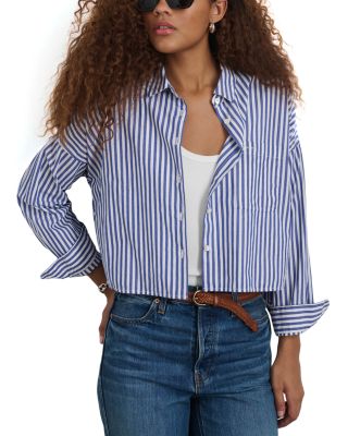 Jo Cropped Striped Shirt 