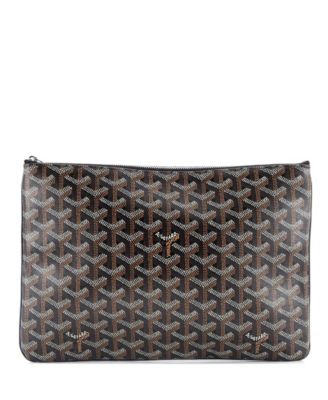 Pre-Owned Goyard - MM Senat Zip Pouch Coated Canvas
