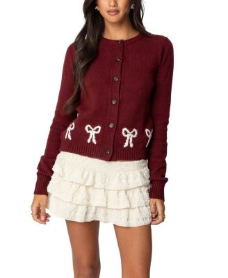 Edikted - Rona Bow Knit Cardigan