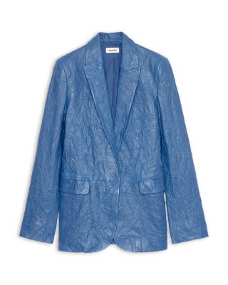 Leather Crinkle Jacket