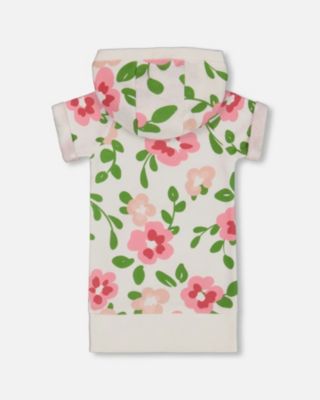  Girls' Printed French Terry Hooded Dress - Little Kid