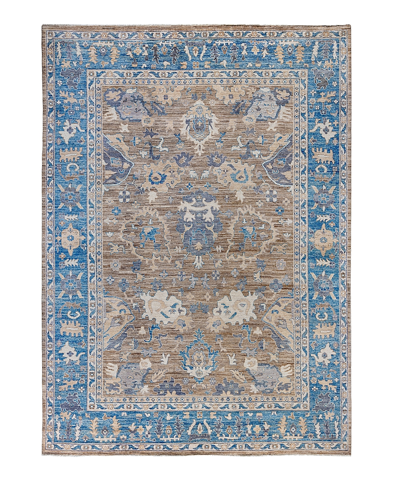 Bloomingdale's Colorful Oushak M1945 Area Rug, 8'9 X 12'2 In Brown