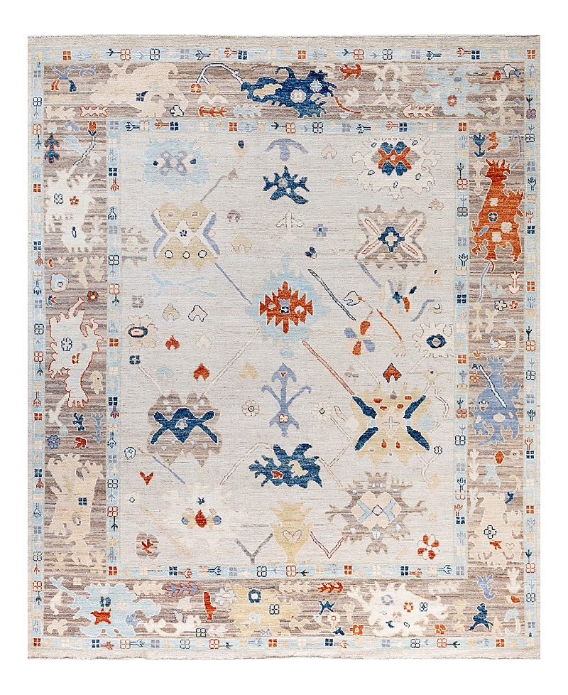 Bloomingdale's Colorful Oushak M1945 Area Rug, 8' X 9'9 In Beige