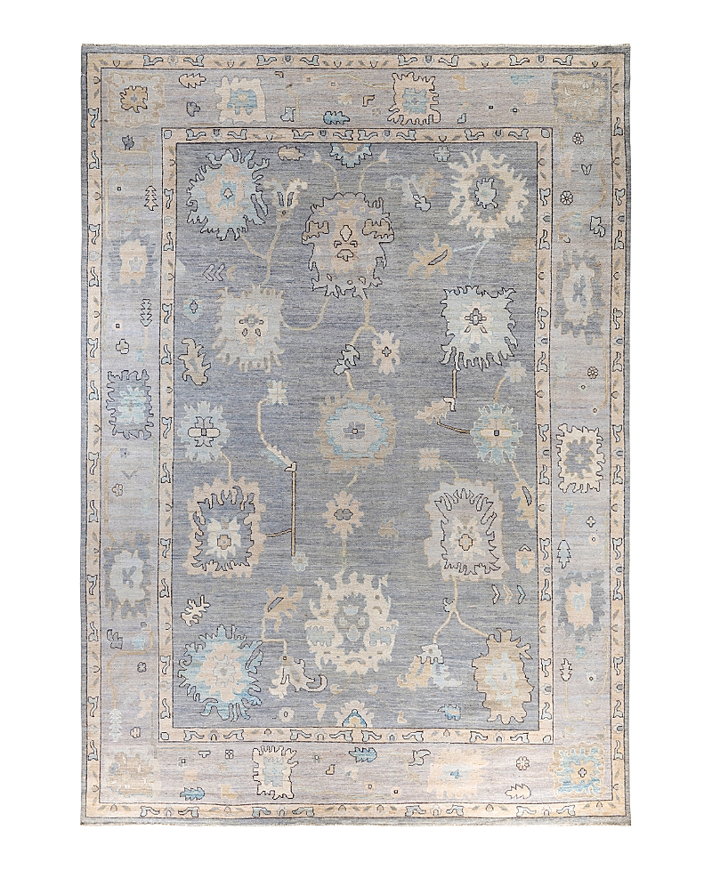 Bloomingdale's Colorful Oushak M1945 Area Rug, 10' X 14' In Light/grey