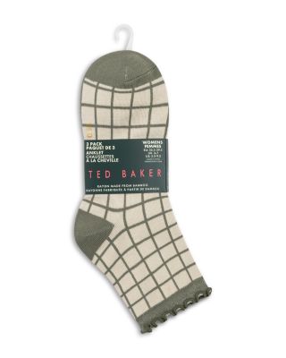 Ruffled Anklet Socks, Set of 3