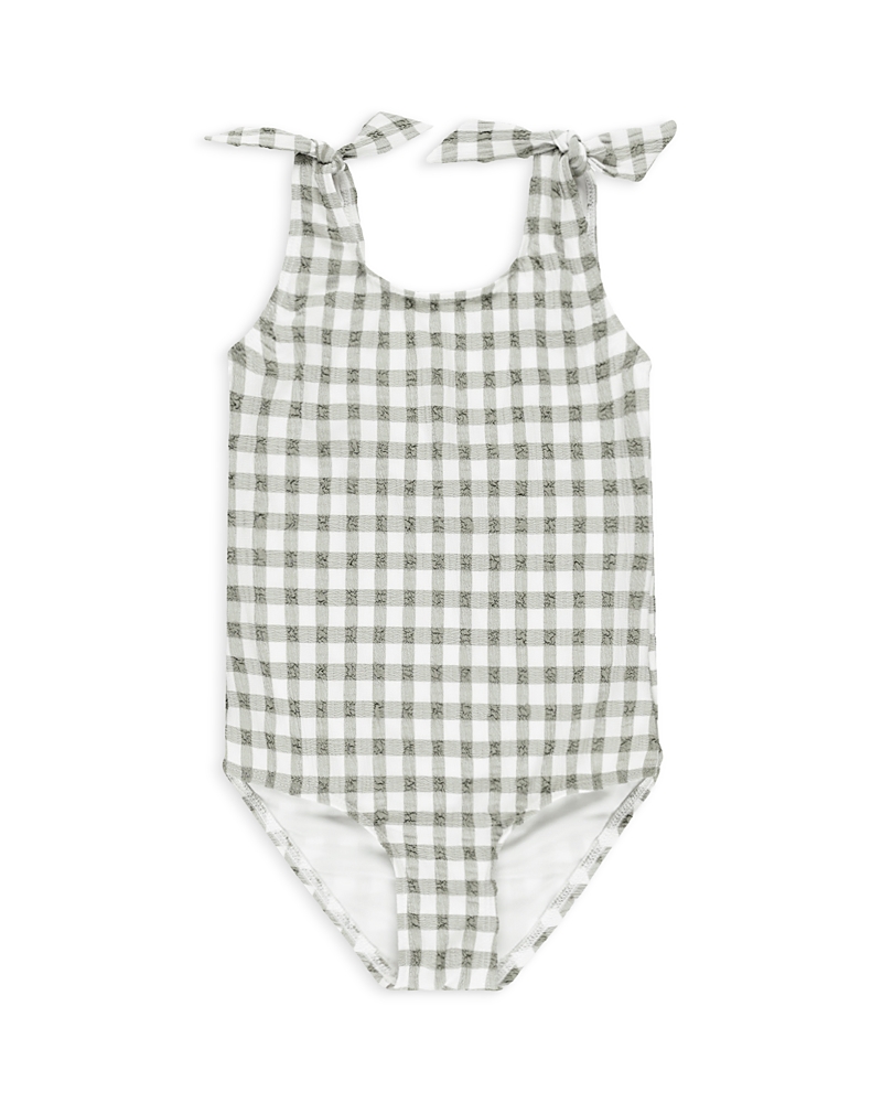 Rylee + Cru Girls' Millie One Piece Swimsuit - Baby In Eucalyptus