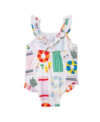 Girls' UPF 50+ Recycled Polyester Beach Swimsuit - Baby