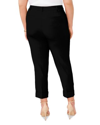 Wide Cuff Cropped Trousers