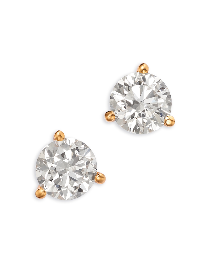 Bloomingdale's Fine Collection Certified Diamond Martini Set Stud Earrings In 14k Yellow Gold, 1.5 Ct. T. W. In Gold