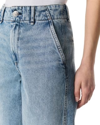 Jamie High Rise Tailored Culotte Jeans in Pacific