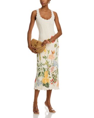 Orel Floral Scalloped Dress