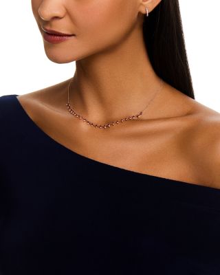 Ruby & Diamond Statement Necklace in 14K Rose Gold