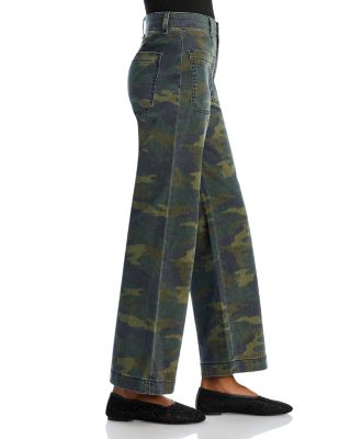 Camouflage Wide Leg Pants