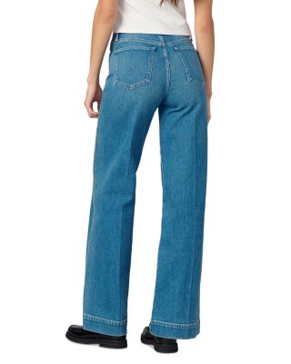 The Front Seamed High Rise Wide Leg Jeans in Biggest Fan