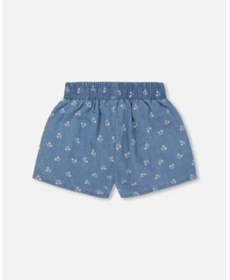 Girls' Printed Chambray Short - Little Kid