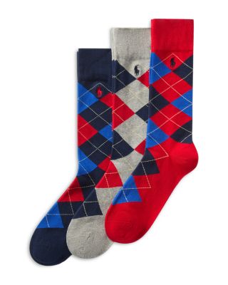 Polo Ralph Lauren - Argyle Dress Socks, Pack of 3