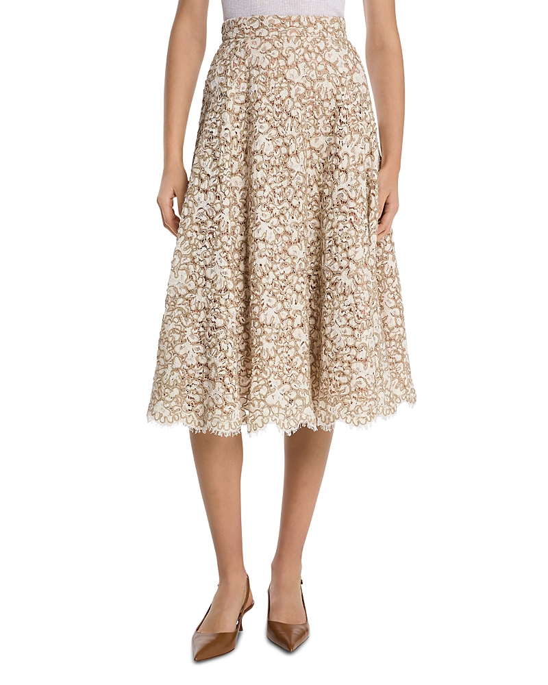 Michael Kors Collection Rope Lace Circle Skirt