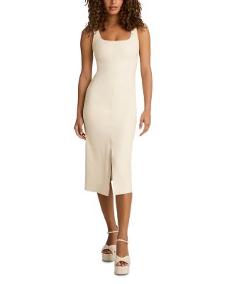 Faux Leather Midi Tank Dress