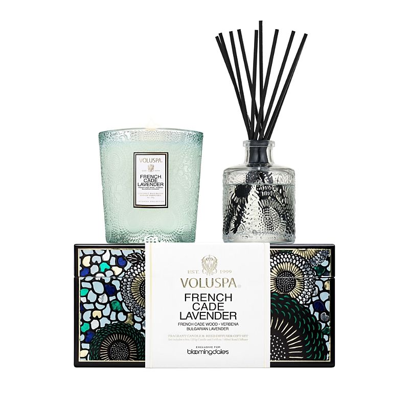 Voluspa French Cade Lavender Candle & Reed Diffuser Gift Set - Exclusive