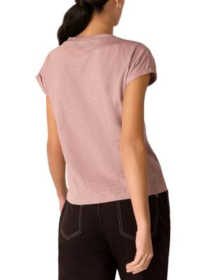 Willa V Neck Cap Sleeve Tee