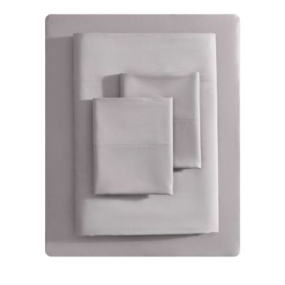 Solid 800 Thread Count Sateen CVC 4 Piece Sheet Set