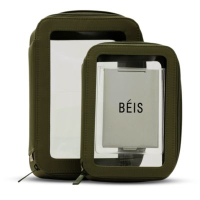 The in Flight Cosmetic Case in Olive