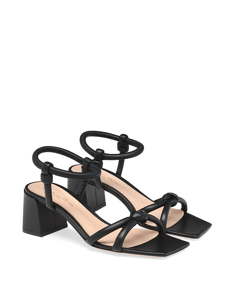Gianvito Rossi 60 Nappa Leather Sandals In Black