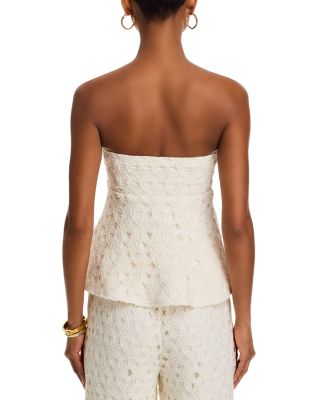 Bowen Strapless Top & Bowen Crocheted Pants
