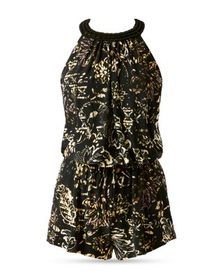 Balinese Piper One Piece Romper Swimsuit