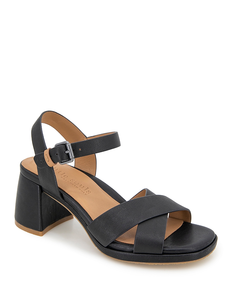 Shop Gentle Souls By Kenneth Cole Women's Rimini Sandals In Black Leather