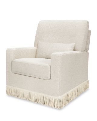 Babyletto - Crawford Pillowback Comfort Swivel Glider - Boucl&eacute; with Tassel Fringe