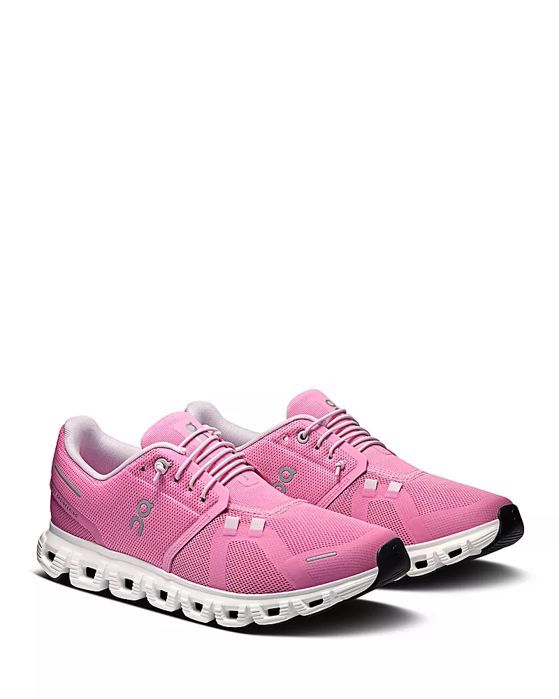 On Women's Cloud 6 Sneakers in Raspberry