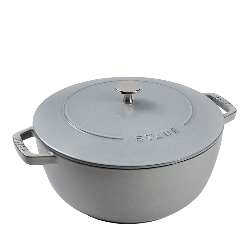 Staub Enameled Cast Iron 5 Qt. Essential French Oven In White Truffle