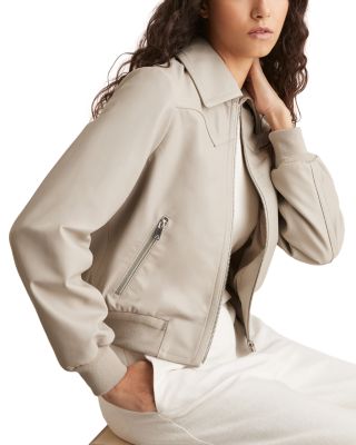 【海外限定】REISSレザージャケット☆Jasmine Leather Bomber Ja REISS Jasmine Leather Bomber Jacket | Bloomingdale's