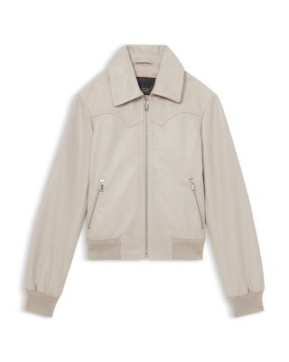 【海外限定】REISSレザージャケット☆Jasmine Leather Bomber Ja REISS Jasmine Leather Bomber Jacket | Bloomingdale's