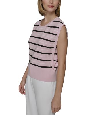 Striped Sleeveless Sweater