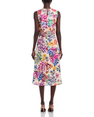 Linen Chevron Tank Dress